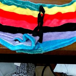 Rainbow colored sleep shorts